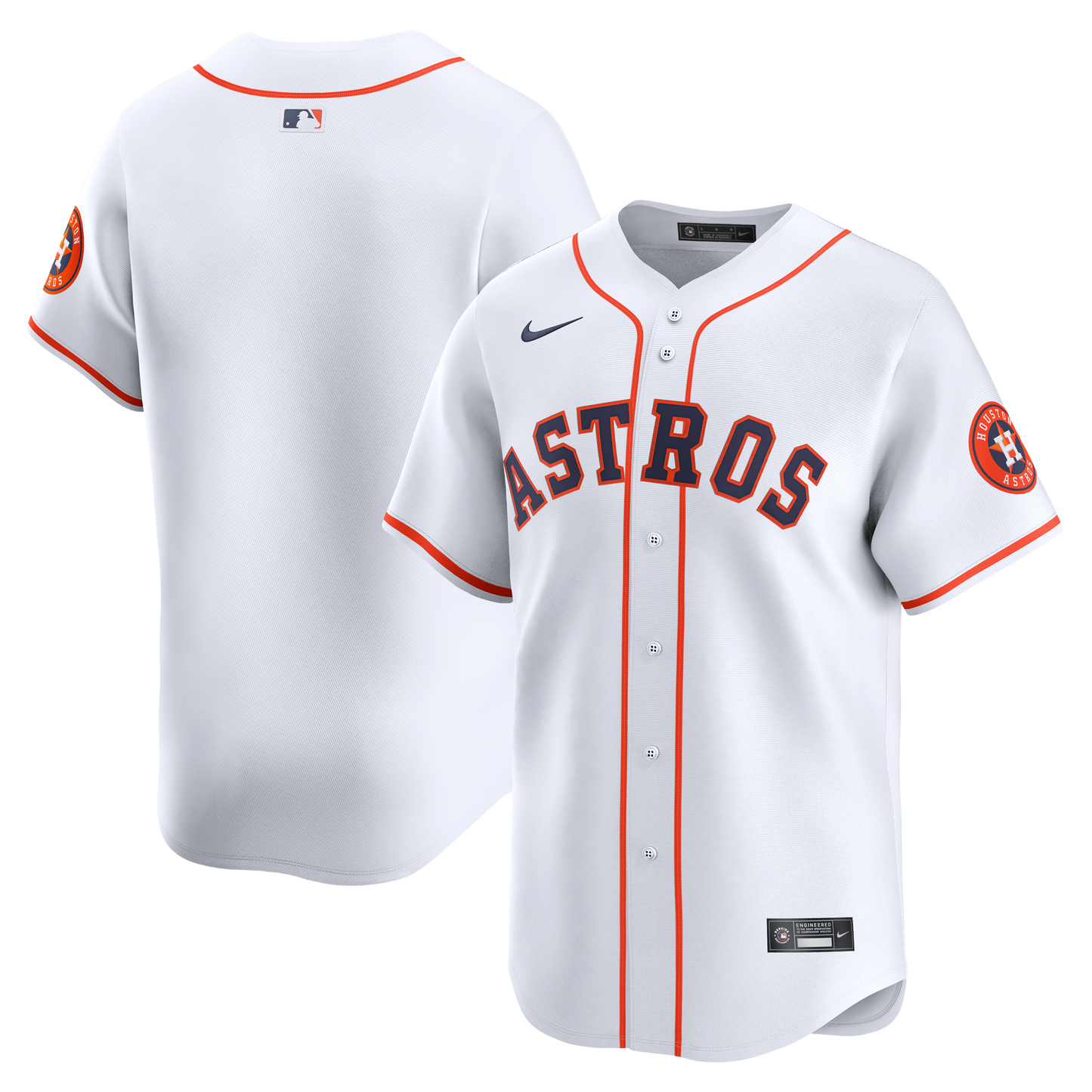 Nike - MLB Vapor Limited Jersey - Houston Astros - Home Official Team Jersey Sports Fan Apparel