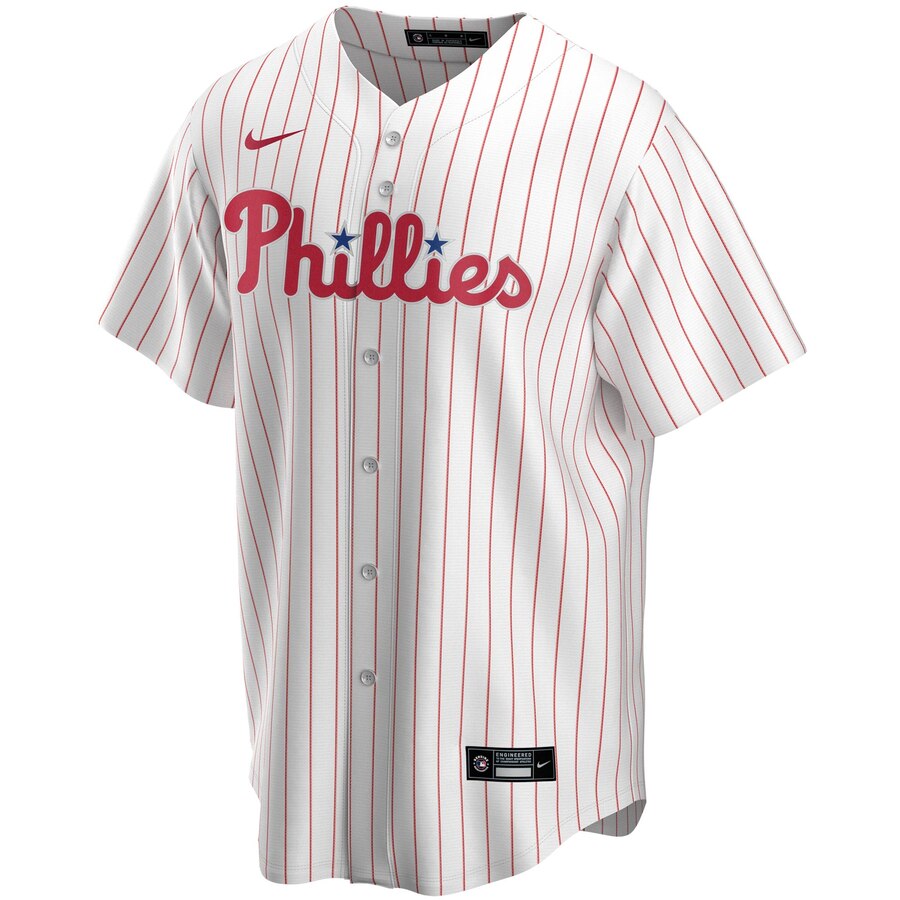 Men's Philadelphia Phillies Bryce Harper Nike White Home Replica Player Jersey Official Team Jersey Sports Fan Apparel