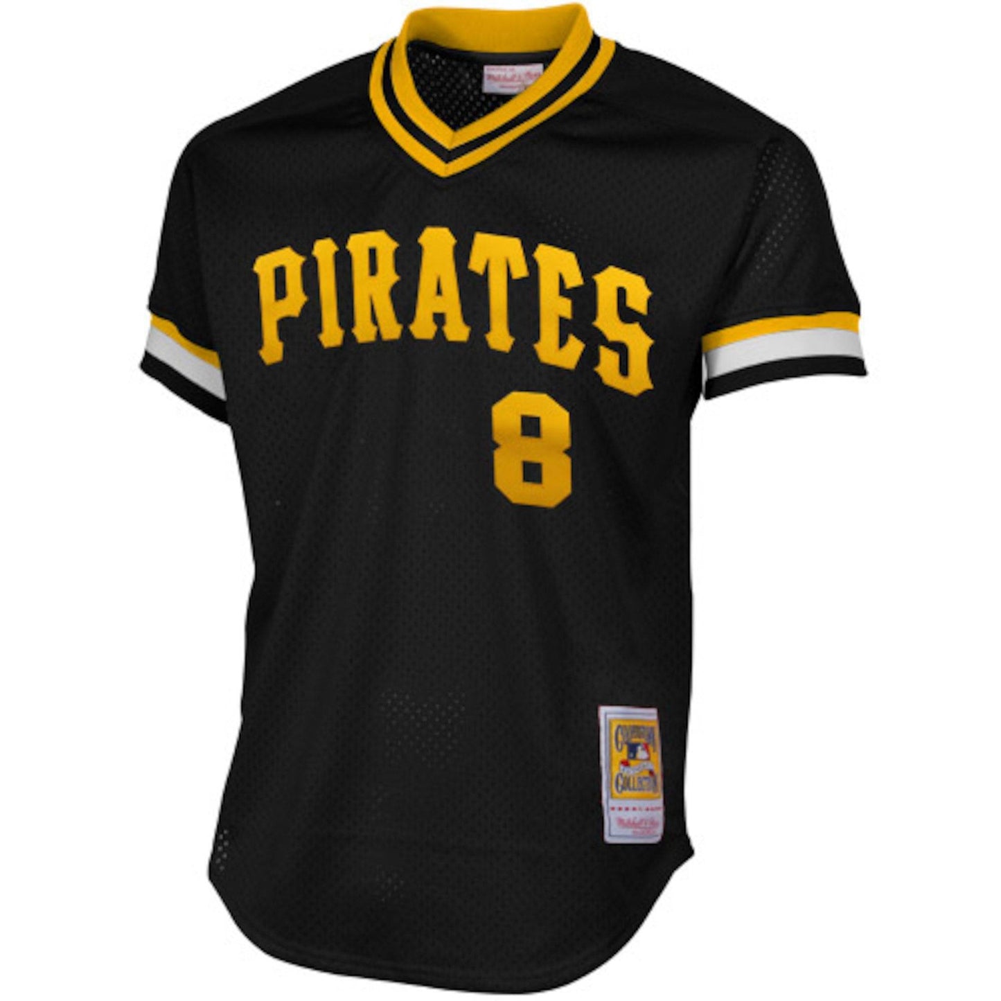 Men's Pittsburgh Pirates Willie Stargell Mitchell & Ness Black 1982 Authentic Cooperstown Collection Mesh Batting Practice Jersey Official Team Jersey Sports Fan Apparel