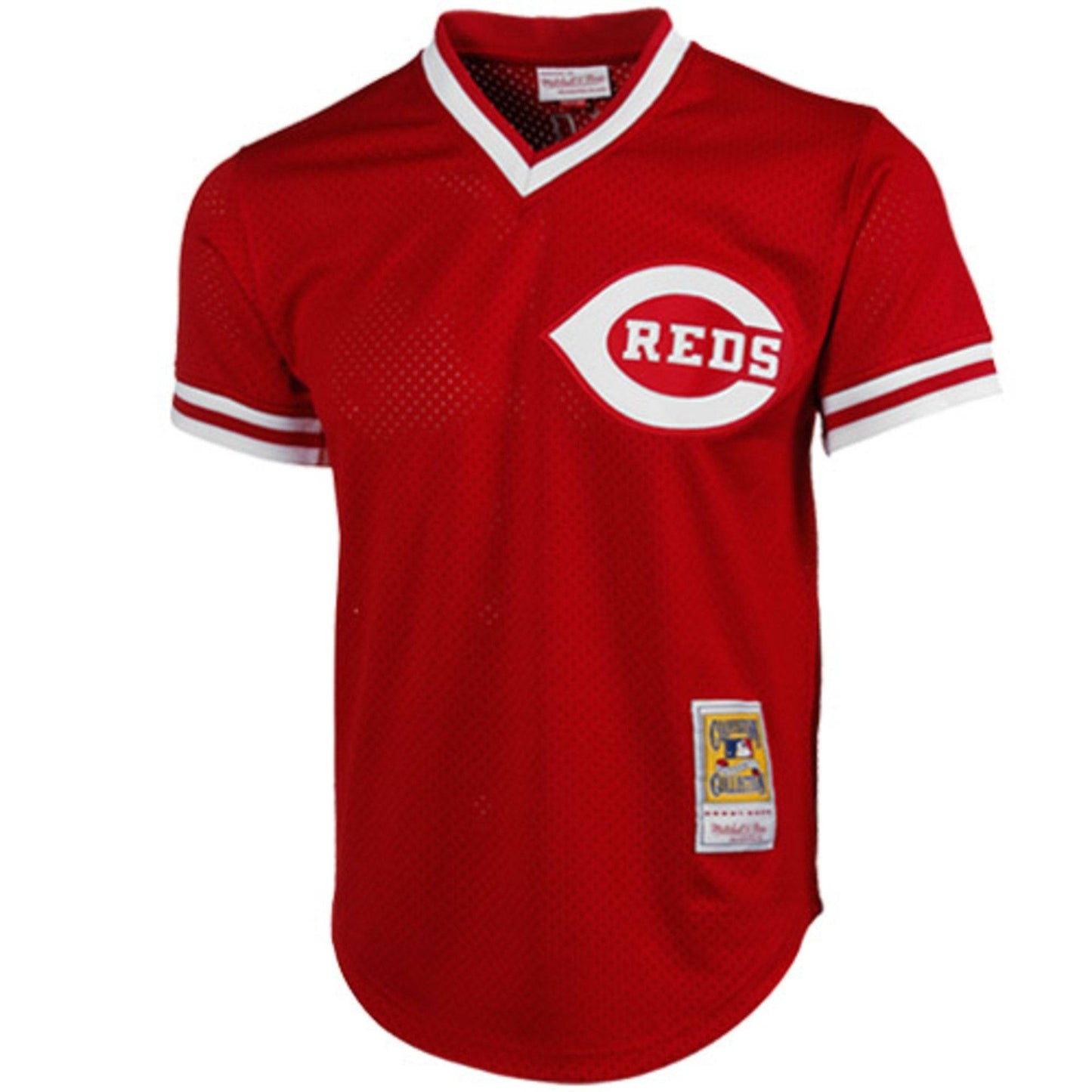Men's Cincinnati Reds Johnny Bench Mitchell & Ness Red 1983 Authentic Cooperstown Collection Mesh Batting Practice Jersey Official Team Jersey Sports Fan Apparel