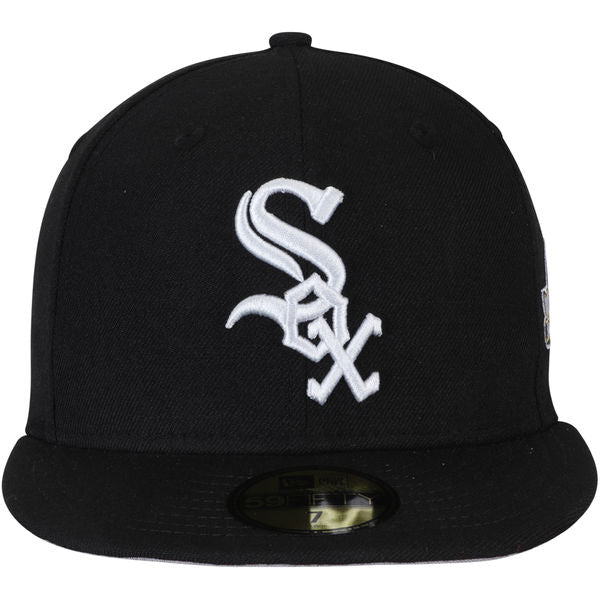 Chicago White Sox New Era 2005 World Series Wool 59FIFTY Fitted Hat - Black Official Team Hat Sports Fan Cap