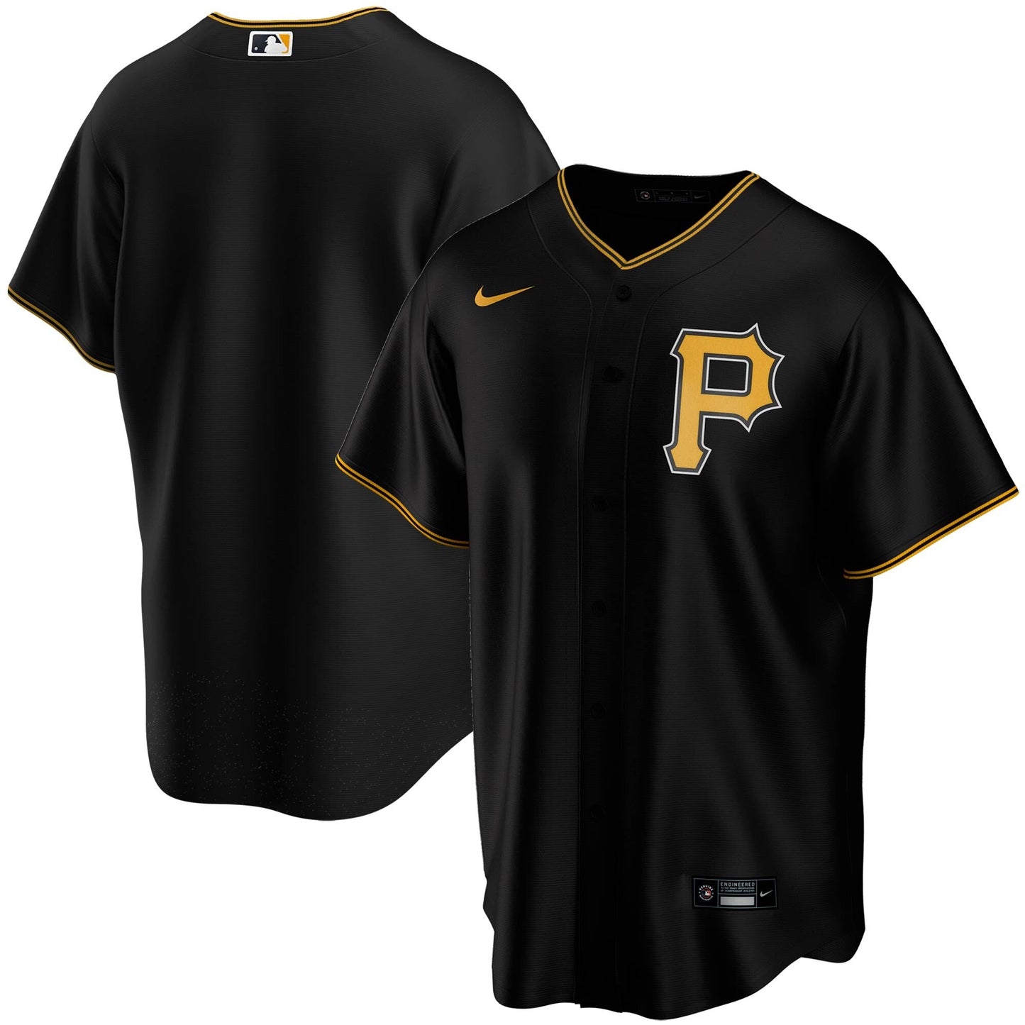 Men's Pittsburgh Pirates Nike Black Alternate Replica Team Jersey Official Team Jersey Sports Fan Apparel