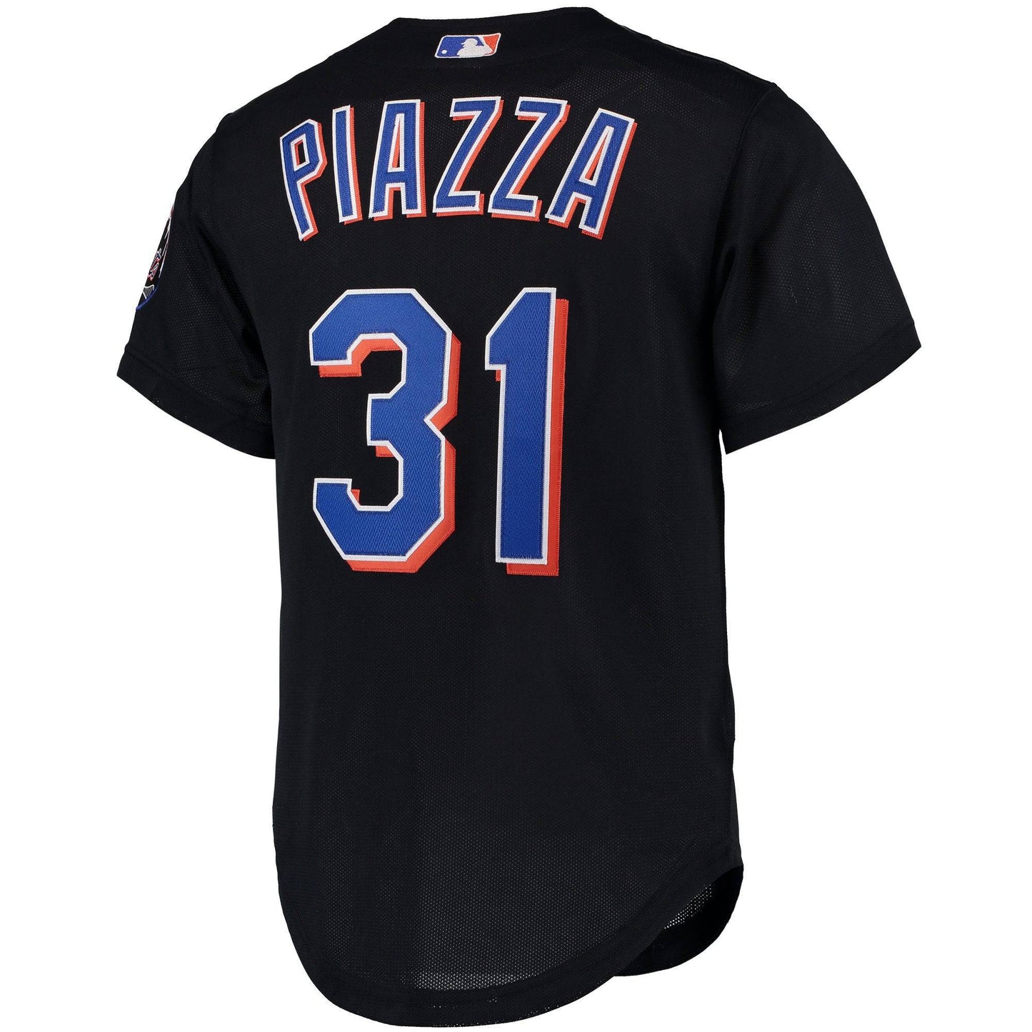 Men's New York Mets Mike Piazza Mitchell & Ness Black Cooperstown Collection Mesh Batting Practice Jersey Official Team Jersey Sports Fan Apparel