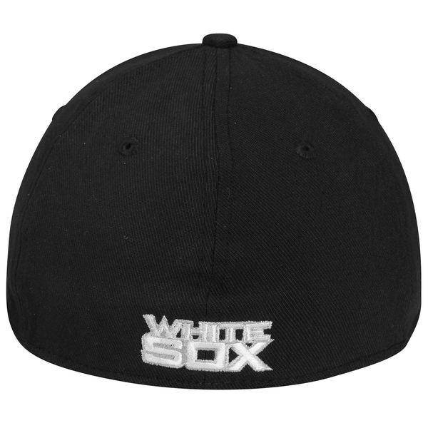 Men's Chicago White Sox New Era Black MLB Team Classic 39THIRTY Flex Hat Official Team Hat Sports Fan Cap