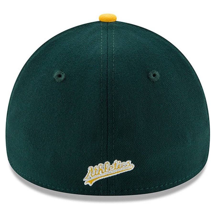 Men's Oakland Athletics New Era Green/Yellow MLB Team Classic 39THIRTY Flex Hat Official Team Hat Sports Fan Cap
