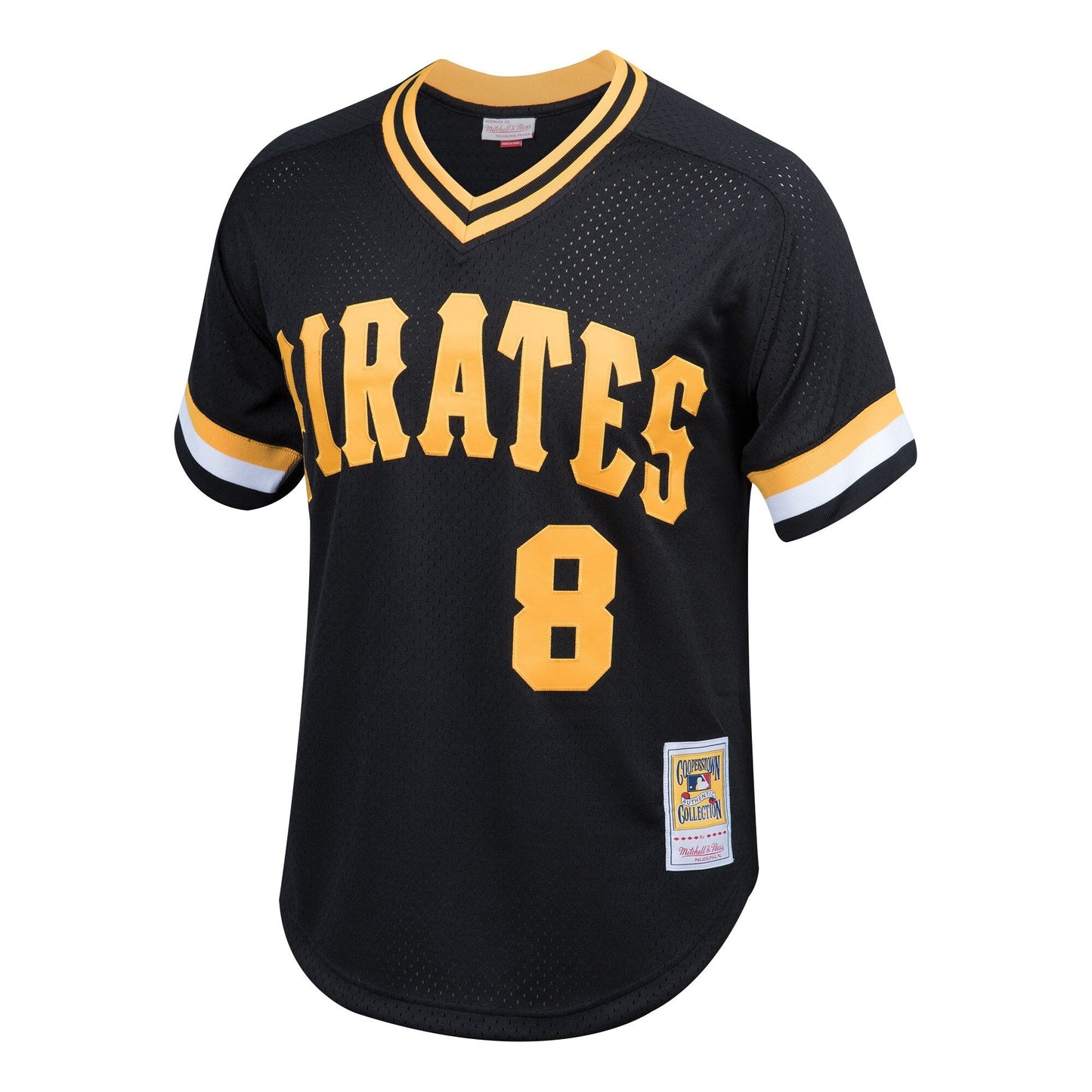 Youth Pittsburgh Pirates Willie Stargell & Ness Black Cooperstown Collection Mesh Batting Practice Jersey Official Team Jersey Sports Fan Apparel