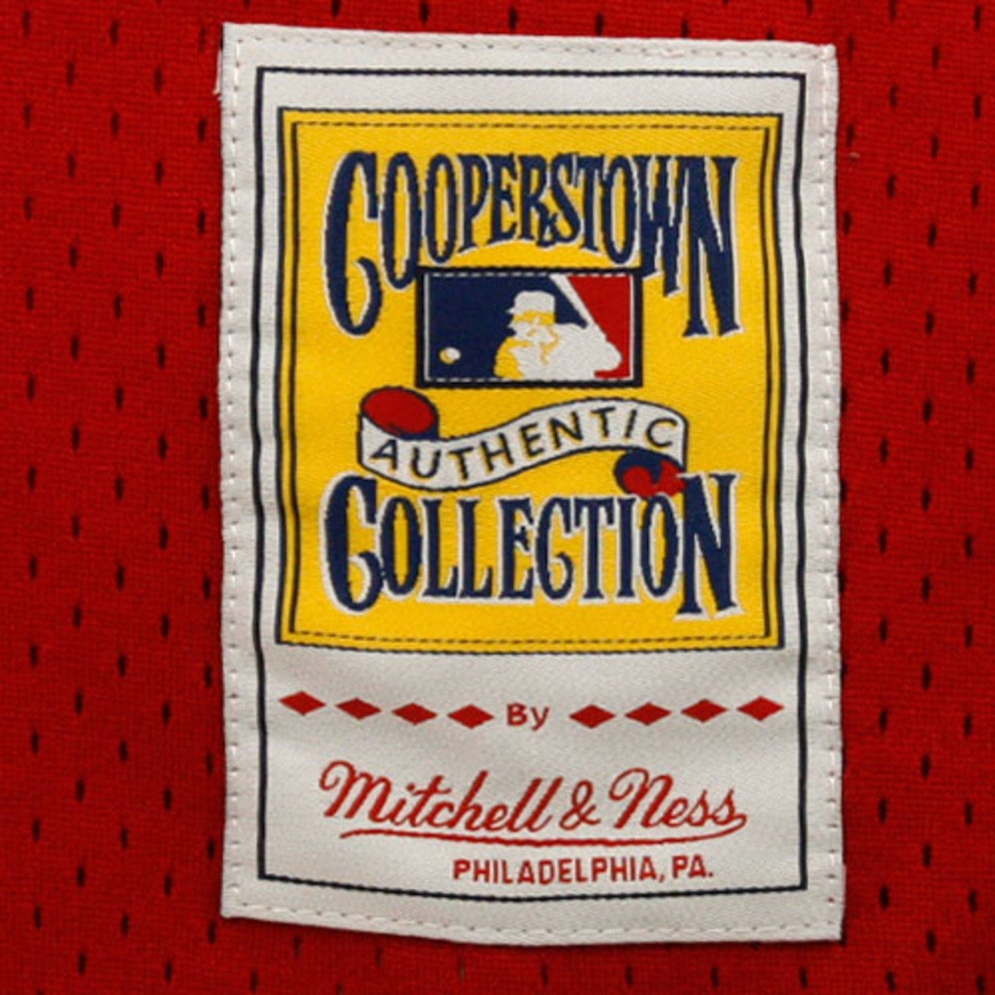 Men's Cincinnati Reds Johnny Bench Mitchell & Ness Red 1983 Authentic Cooperstown Collection Mesh Batting Practice Jersey Official Team Jersey Sports Fan Apparel