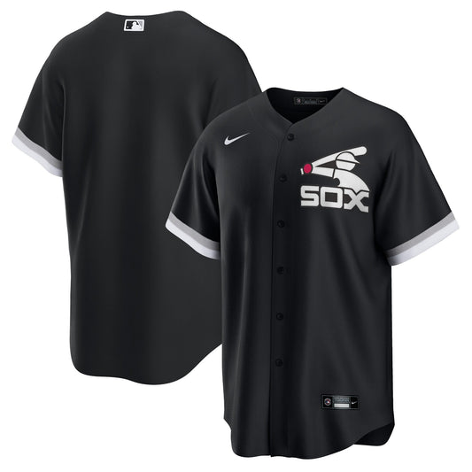 Men's Chicago White Sox Nike Batterman Replica Team Jersey - Black Official Team Jersey Sports Fan Apparel