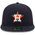 Men's Houston Astros New Era Navy Home Authentic Collection On Field 59FIFTY Fitted Hat Official Team Hat Sports Fan Cap