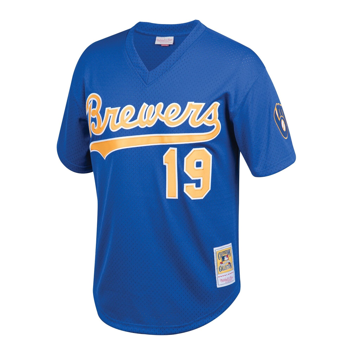 Youth Milwaukee Brewers Robin Yount Mitchell & Ness Royal Cooperstown Collection Mesh Batting Practice Jersey Official Team Jersey Sports Fan Apparel