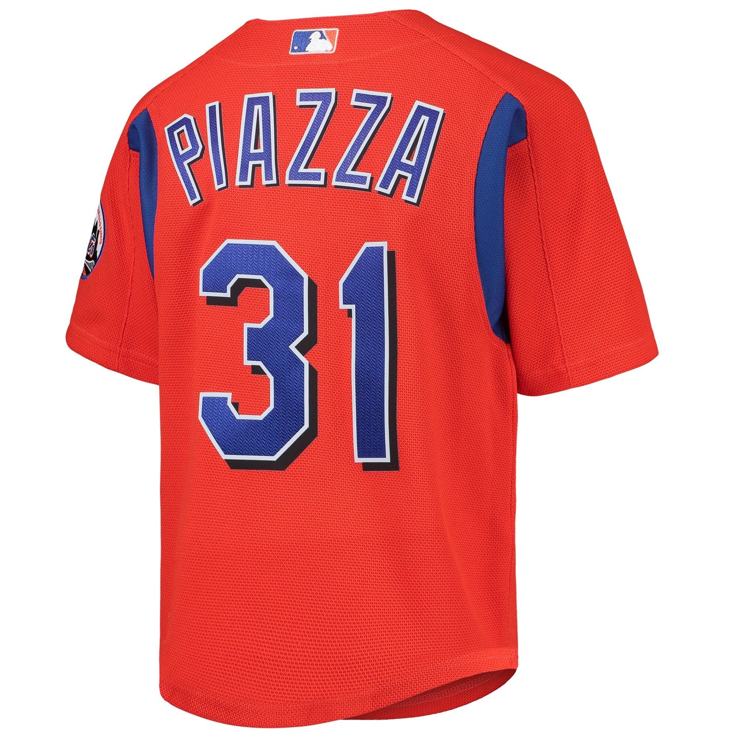 Men's Mike Piazza New York Mets Mitchell & Ness Cooperstown Collection Mesh Batting Practice Jersey - Orange Official Team Jersey Sports Fan Apparel