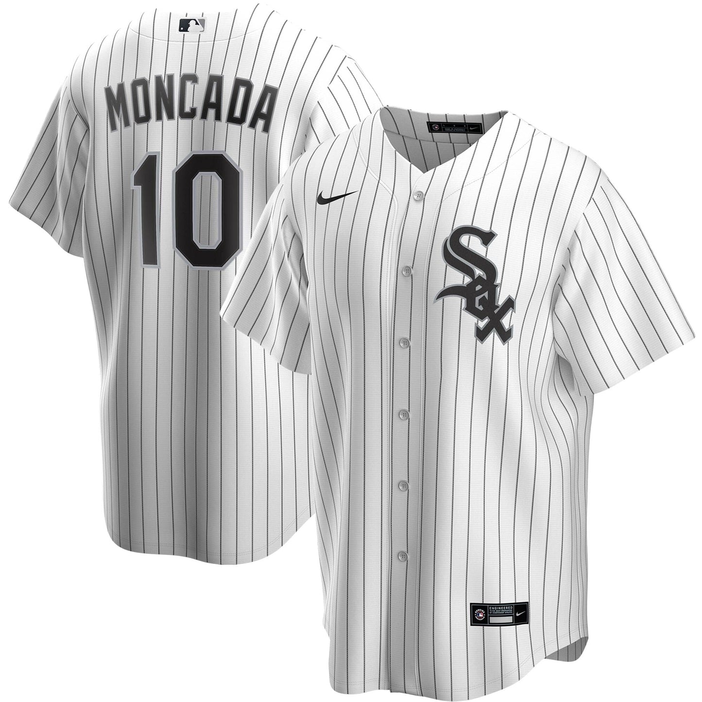NIKE Men's Yoan Moncada Chicago White Sox White Home Replica Jersey Official Team Jersey Sports Fan Apparel