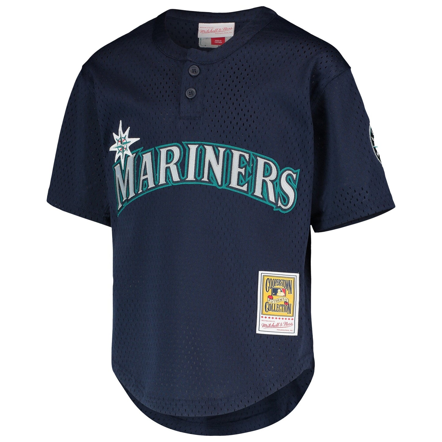 Ichiro Suzuki Seattle Mariners Mitchell & Ness Youth Cooperstown Collection Mesh Batting Practice Jersey - Navy Official Team Jersey Sports Fan Apparel