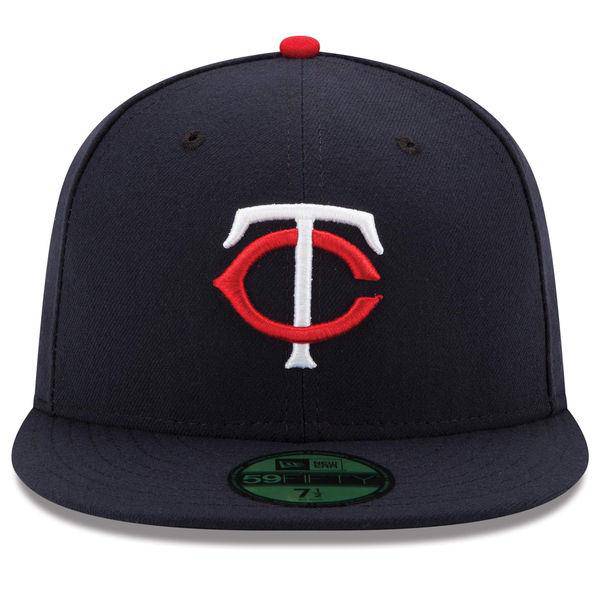 MLB Minnesota Twins Home AC On Field 59Fifty Fitted Cap Official Team Hat Sports Fan Cap