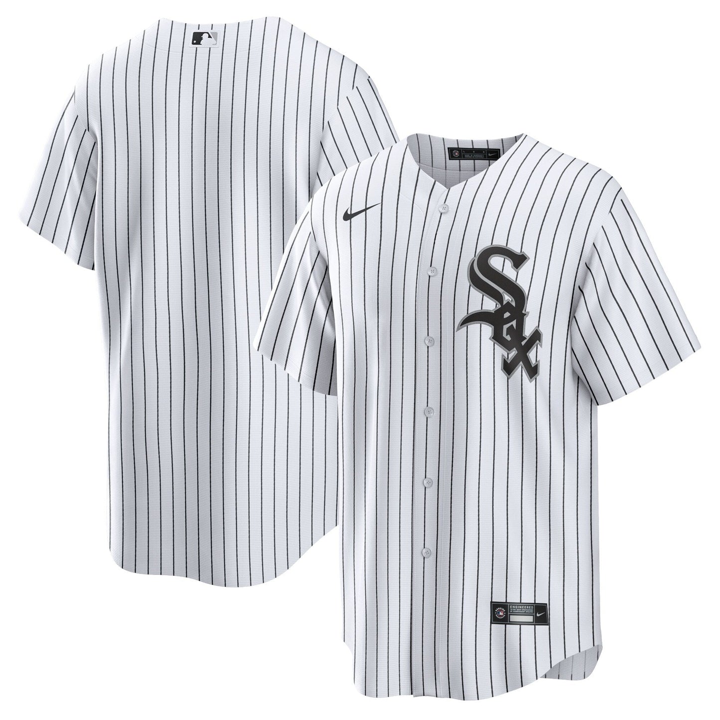 NIKE Men's Chicago White Sox White Home Blank Replica Jersey Official Team Jersey Sports Fan Apparel