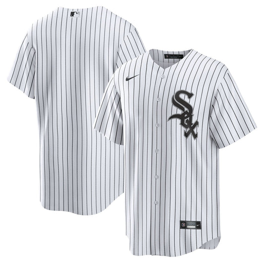 NIKE Men's Chicago White Sox White Home Blank Replica Jersey Official Team Jersey Sports Fan Apparel