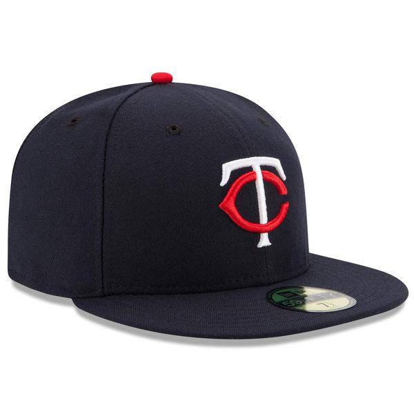 MLB Minnesota Twins Home AC On Field 59Fifty Fitted Cap Official Team Hat Sports Fan Cap