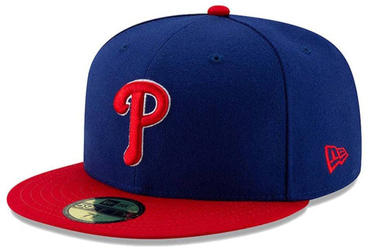 Mens New Era MLB Philadelphia Phillies Authentic On Field Alternate 59FIFTY Hat Official Team Hat Sports Fan Cap