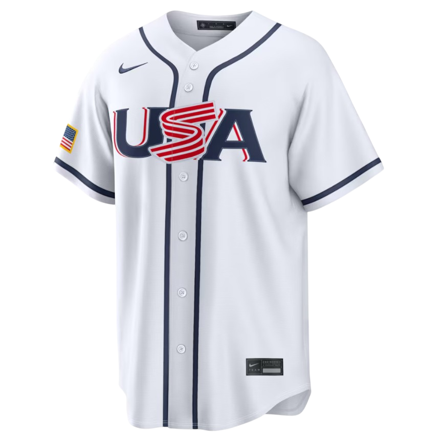 USA World Baseball Classic MLB Home Stadium Jersey Nike Official Team Jersey Sports Fan Apparel