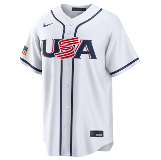 USA World Baseball Classic MLB Home Stadium Jersey Nike Official Team Jersey Sports Fan Apparel