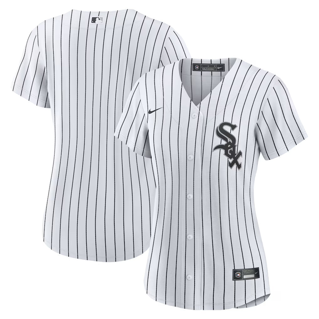 Women's Chicago White Sox Nike White Home Replica Team Blank Jersey Official Team Jersey Sports Fan Apparel