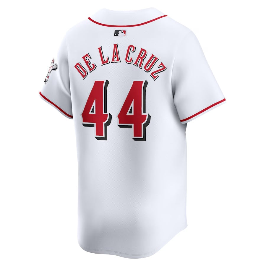 Youth Elly De La Cruz Cincinnati Reds NIKE White Home Limited Replica Jersey Official Team Jersey Sports Fan Apparel