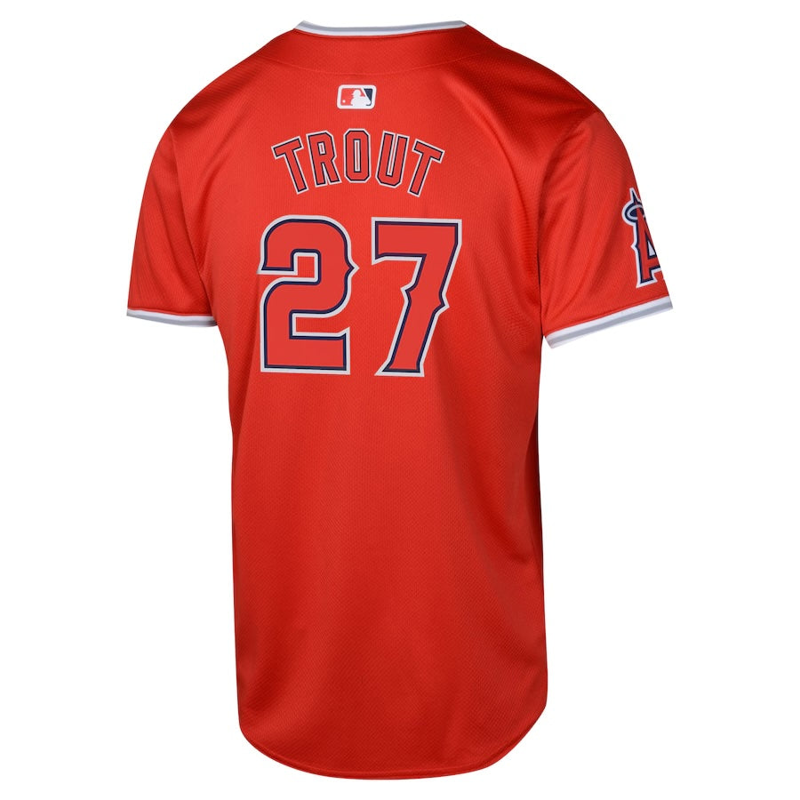 NIKE Youth Mike Trout Los Angeles Angels Red Alternate Limited Jersey Official Team Jersey Sports Fan Apparel