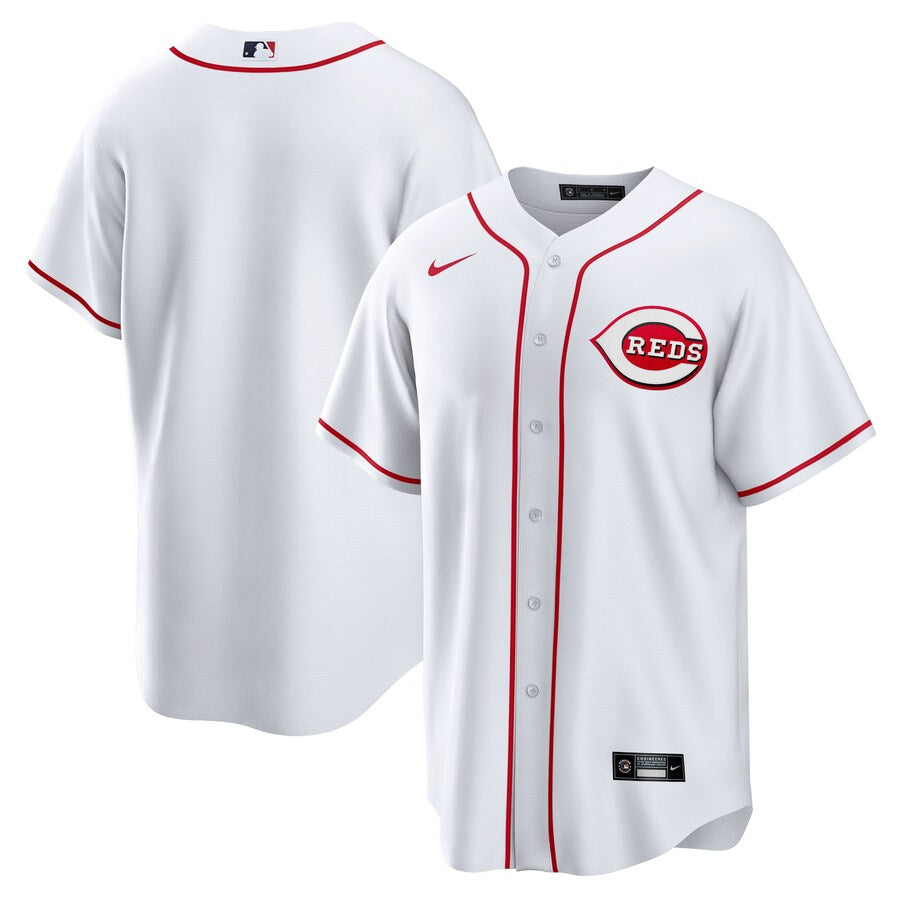 Youth Cincinnati Reds Nike Red Blank Home White Replica Jersey Official Team Jersey Sports Fan Apparel