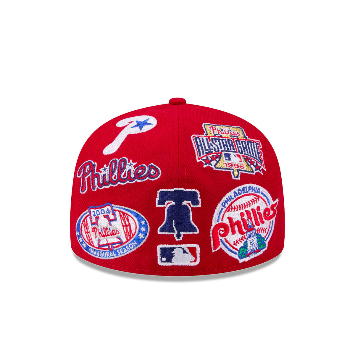 Philadelphia Phillies MLB All Over Patch 59FIFTY Fitted New Era Official Team Hat Sports Fan Cap